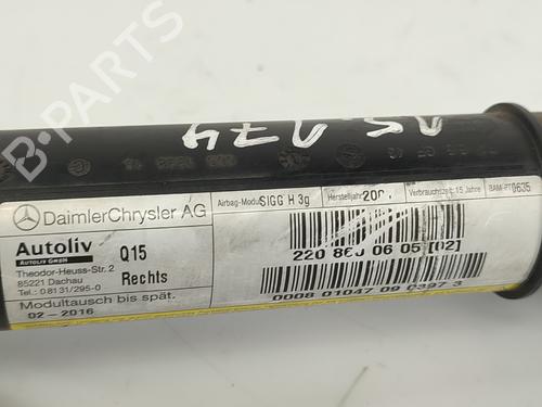 Right curtain airbag MERCEDES-BENZ S-CLASS (W220, V220) S 320 CDI (220.026, 220.126) | BP12583997C12 
