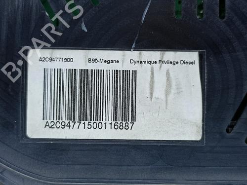 Instrument cluster RENAULT MEGANE III Hatchback (BZ0/1_, B3_) 1.5 dCi (BZ1G, BZ1W, BZ0R) | BP13210918C47 