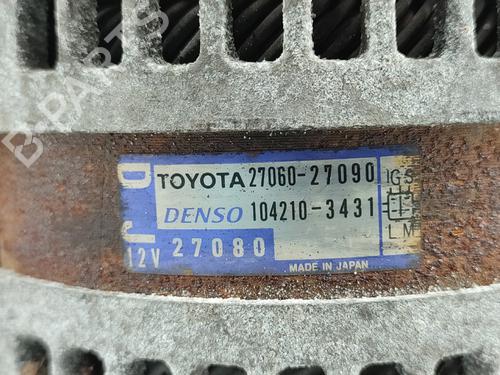 Alternator TOYOTA AVENSIS Estate (_T25_) 2.0 D-4D (CDT250_, CDT250R) | BP13312738M7 