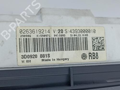 Instrument cluster VW PHAETON (3D1, 3D2, 3D3, 3D4, 3D6, 3D7, 3D8, 3D9) 5.0 V10 TDI 4motion | BP13881487C47 