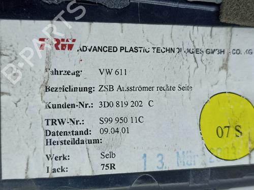 Air vent VW PHAETON (3D1, 3D2, 3D3, 3D4, 3D6, 3D7, 3D8, 3D9) 5.0 V10 TDI 4motion | BP13881435I21 