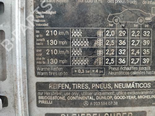 Tapa exterior combustible MERCEDES-BENZ C-CLASS (W203)  | BP13922660C131 