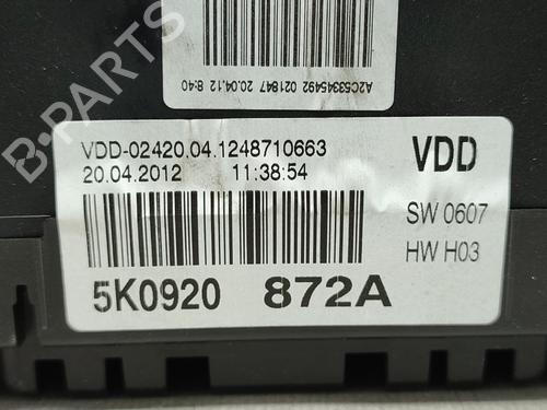 Instrument cluster VW GOLF VI (5K1) 1.6 TDI | BP15653642C47