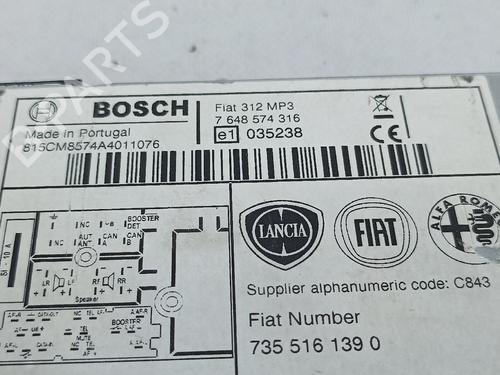 Radio FIAT 500 (312_) 1.2 (312AXA1A) | BP16289063E6 