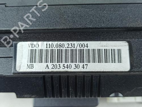 Instrument cluster MERCEDES-BENZ C-CLASS (W203) C 200 CDI (203.007) | BP16729454C47