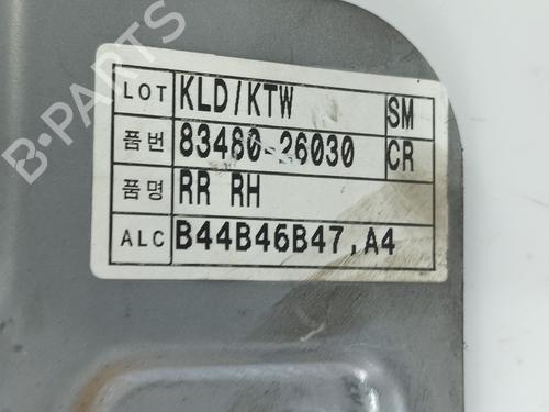 Rear right window mechanism HYUNDAI SANTA FÉ I (SM) 2.0 CRDi | BP17033017C25 