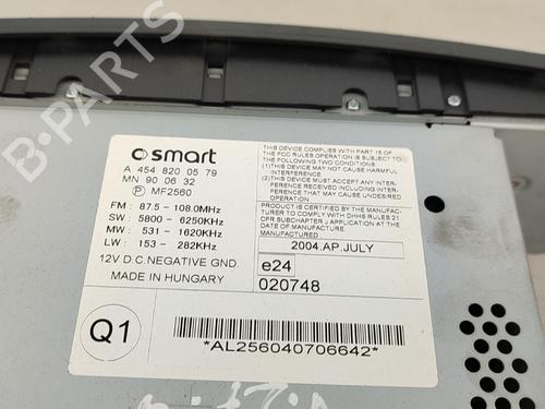 Radio SMART FORFOUR (454) 1.5 CDI (454.001) | BP17191372E6 