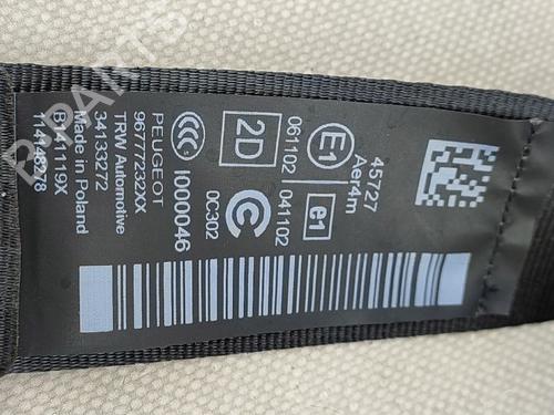 Rear right seatbelt PEUGEOT 308 SW II (LC_, LJ_, LR_, LX_, L4_) 1.5 BlueHDi 130 | BP18016576I28 
