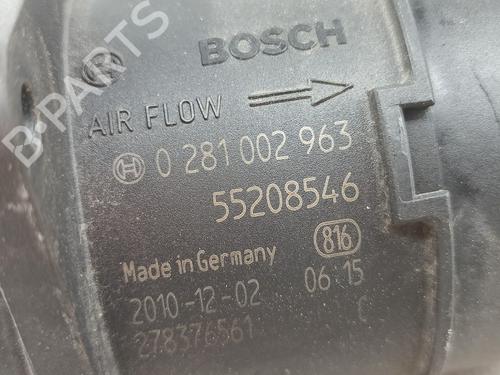 Mass air flow sensor FIAT FIORINO Box Body/MPV (225_) 1.3 D Multijet (225BXD1A, 225BXB1A, 225BXB11) | BP18681323M95 