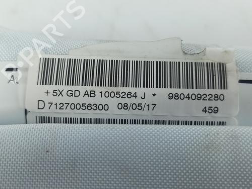 Right curtain airbag PEUGEOT 208 I (CA_, CC_) 1.2 VTI 82 | BP18868126C12