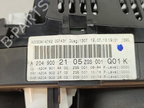 Kombiinstrument MERCEDES-BENZ C-CLASS (W204) C 220 CDI (204.002) | BP19097194C47 