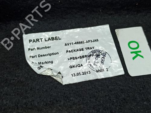 Rear parcel shelf FORD B-MAX (JK) 1.0 EcoBoost | BP19173595C85 
