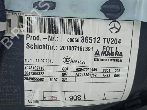 Other MERCEDES-BENZ C-CLASS (W204) C 220 CDI (204.002) | BP19699959O1 