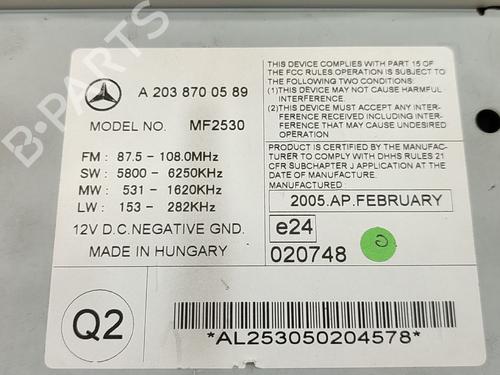Radio MERCEDES-BENZ C-CLASS T-Model (S203) C 220 CDI (203.208) | BP20227040E6 
