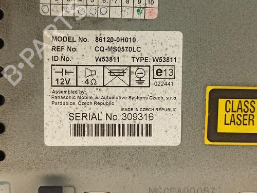 Radio PEUGEOT 107 (PM_, PN_) 1.0 | BP20481988E6 