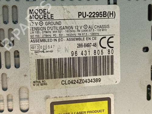 Radio CITROËN C5 I (DC_) 2.0 HDi | BP20974805E6 