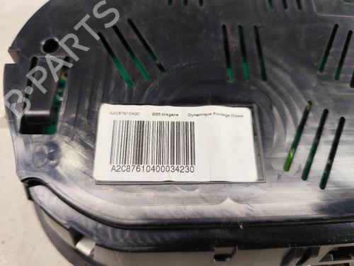 Instrument cluster RENAULT MEGANE III Grandtour (KZ0/1) 1.5 dCi (KZ09, KZ0D, KZ1G, KZ29, KZ14, KZ1W, KZ10, KZ1F,... | BP22968725C47 