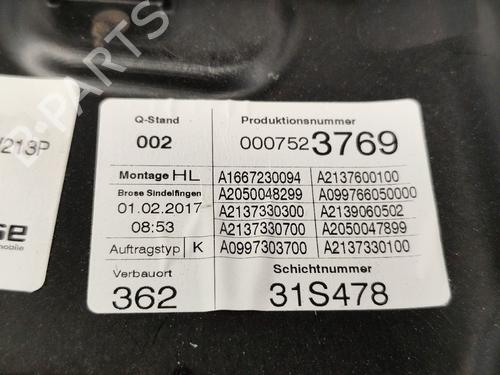 Rear left window mechanism MERCEDES-BENZ E-CLASS T-Model (S213) E 200 d (213.213) | BP24478108C24 