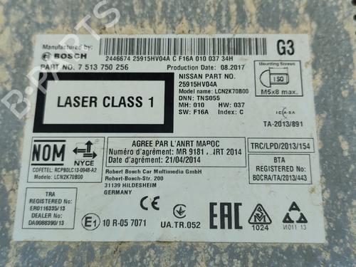 Radio NISSAN QASHQAI II (J11, J11_) 1.5 dCi | BP24525266E6