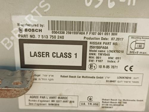 Radio NISSAN MICRA V (K14) 1.5 DCI | BP24613694E6 