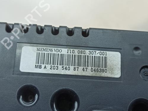 Instrument cluster MERCEDES-BENZ C-CLASS (W203) C 200 Kompressor (203.042) | BP25922551C47 