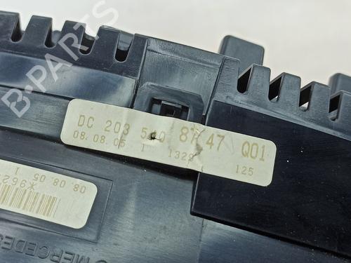 Instrument cluster MERCEDES-BENZ C-CLASS (W203) C 200 Kompressor (203.042) | BP25922551C47 