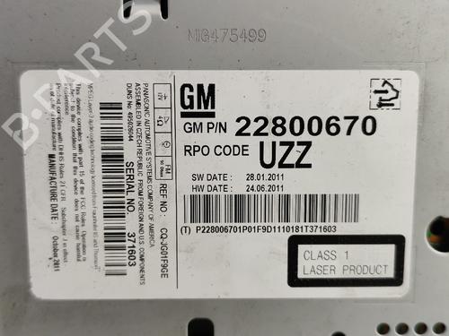Radio OPEL ASTRA J Sports Tourer (P10) 1.7 CDTI (35) | BP25979456E6 