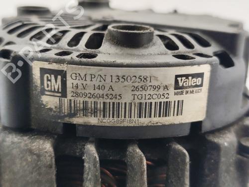 Alternator OPEL INSIGNIA A Sports Tourer (G09) 2.0 CDTI (35) | BP26519728M7 