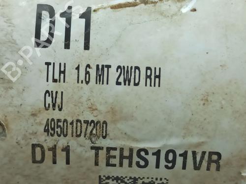 Right front driveshaft KIA SPORTAGE IV (QL, QLE) 1.6 GDI | BP27737628M39 