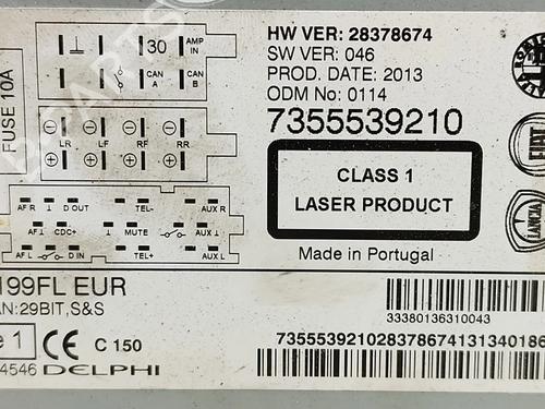 Radio FIAT GRANDE PUNTO (199_) 1.2 | BP28043973E6 