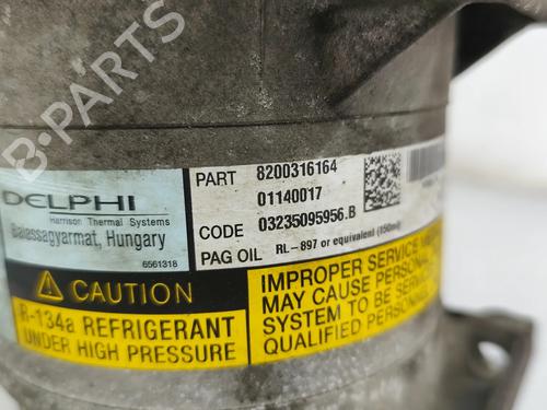 AC compressor RENAULT MEGANE II Estate (KM0/1_) 1.5 dCi (KM02, KM13) | BP28624843M34 