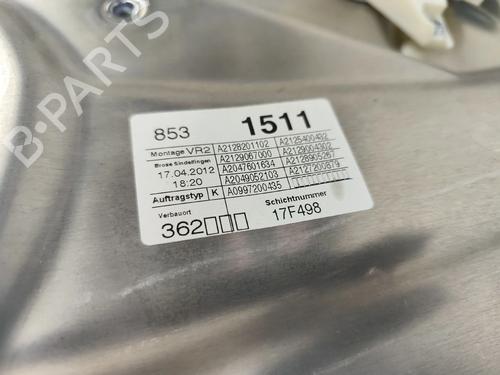 Front right window mechanism MERCEDES-BENZ E-CLASS (W212) E 250 CDI / BlueTEC (212.003, 212.004) | BP28826809C23 