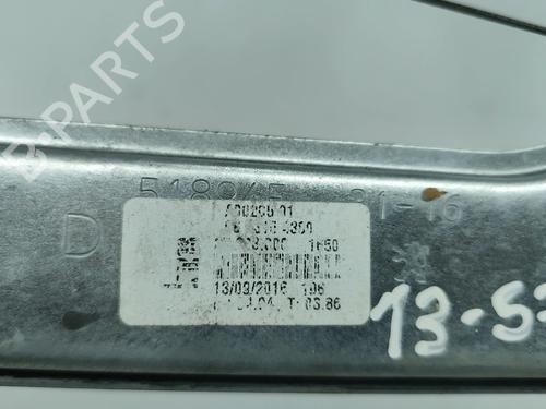 Front right window mechanism PEUGEOT 208 I (CA_, CC_) 1.2 VTI 82 | BP28807314C23 