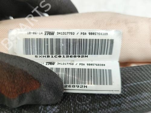Right curtain airbag PEUGEOT 308 SW II (LC_, LJ_, LR_, LX_, L4_) 1.6 HDi 92 | BP29205333C12 