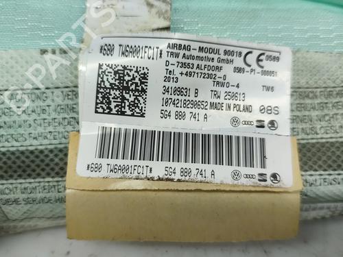 Left curtain airbag VW GOLF VII (5G1, BQ1, BE1, BE2) 1.6 TDI | BP29455152C11 