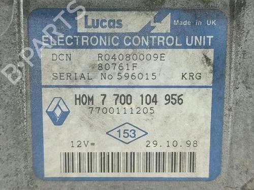Engine control unit (ECU) RENAULT CLIO II (BB_, CB_) 1.9 D (B/CB0E, BB0J) | BP29478134M57