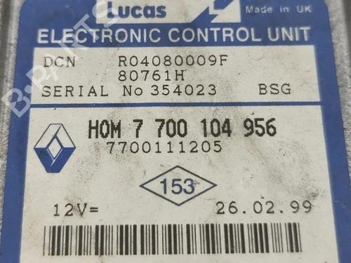 Motorstyringsenhed RENAULT CLIO II (BB_, CB_) 1.9 D (B/CB0E, BB0J) | BP29566242M57 