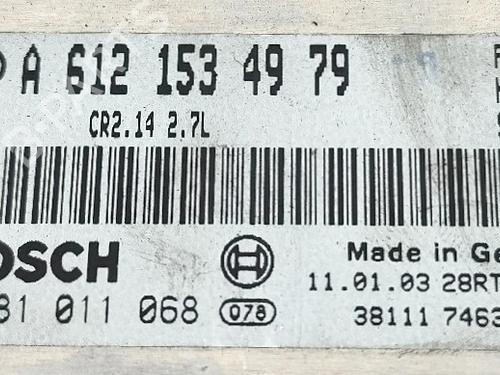 Engine control unit (ECU) MERCEDES-BENZ C-CLASS (W203) C 270 CDI (203.016) | BP29749376M57