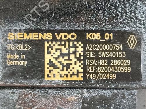 Injection pump RENAULT SCÉNIC II (JM0/1_) 1.5 dCi (JM1E, JM16) | BP29999789M78 