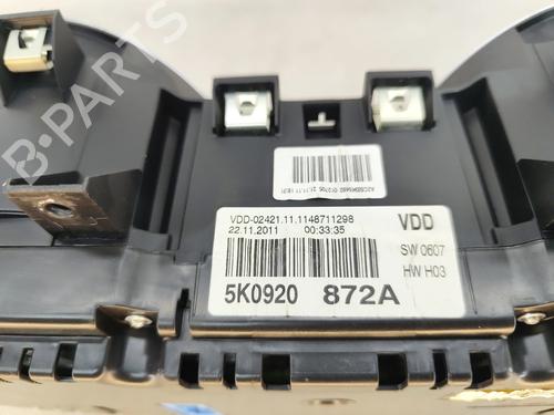 Instrument cluster VW GOLF VI (5K1) 1.6 TDI | BP30135891C47 