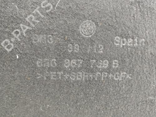 Rear parcel shelf VW POLO V (6R1, 6C1) 1.6 TDI | BP30203001C85