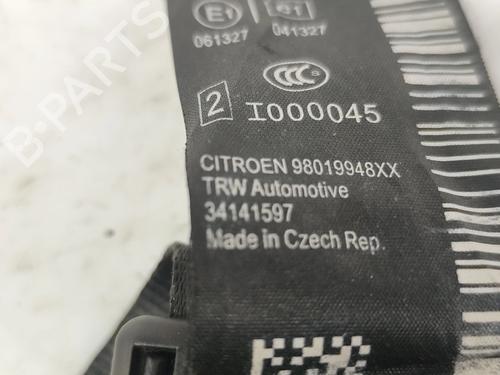 Rear right seatbelt CITROËN DS3 (SA_) 1.6 HDi 90 | BP30328026I28