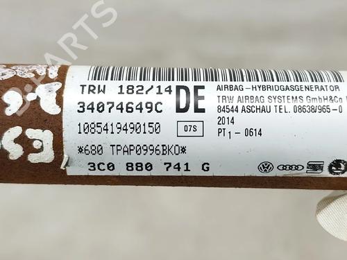 Left curtain airbag VW PASSAT B7 (362) 2.0 TDI 4motion | BP26135235C11