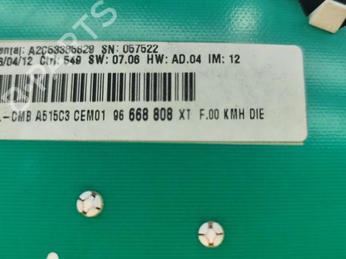 Instrument cluster CITROËN DS3 (SA_) 1.6 HDi 110 | BP30527660C47 