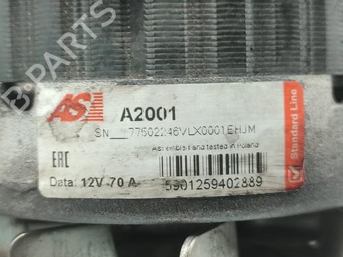 Alternator OPEL CORSA B (S93) 1.5 TD (F08, F68, M68) | BP30510737M7 
