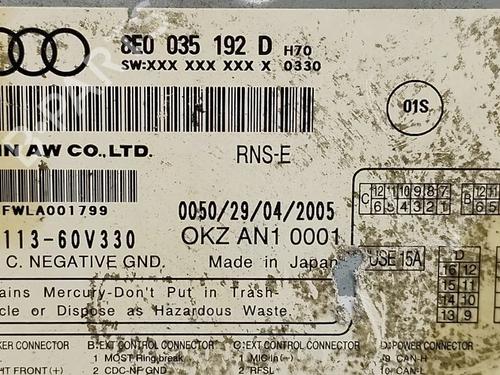 Radio AUDI A4 B7 Avant (8ED) 2.0 TDI 16V | BP30529374E6 