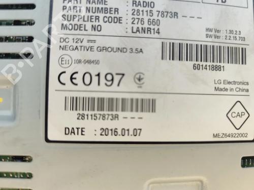 Radio RENAULT TALISMAN (LP_) 1.5 dCi 110 (LPA3) | BP30571714E6 