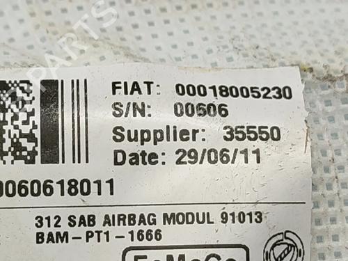 Left seat airbag FIAT 500 C (312_) 1.2 (312CXA1A, 312AXA1A) | BP30519627C13 