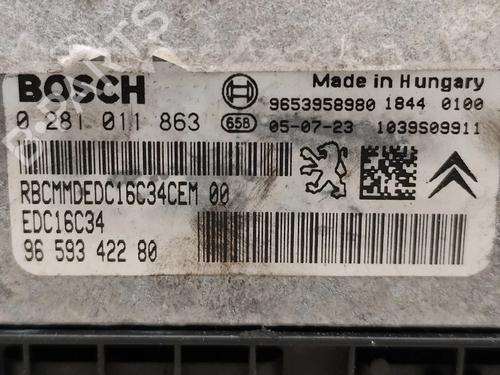 Engine control unit (ECU) CITROËN C4 I (LC_) 1.6 HDi | BP31255463M57  - Image 6