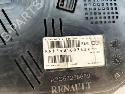Instrument cluster RENAULT MEGANE III Hatchback (BZ0/1_, B3_) 1.9 dCi (BZ0N, BZ0J) | BP31652873C47
